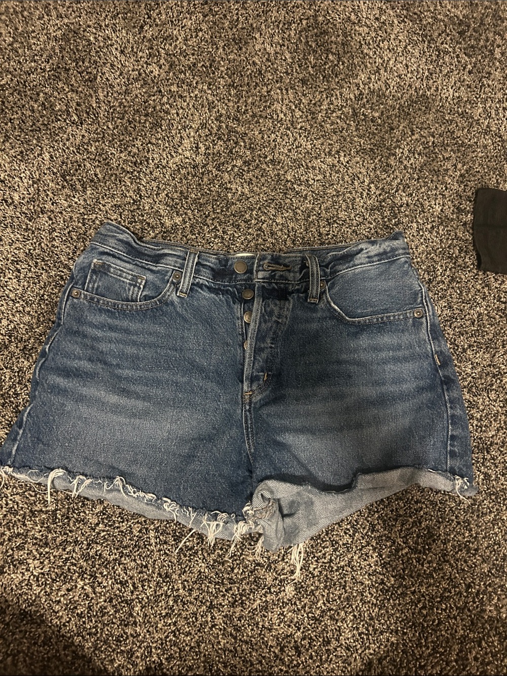 Universal Thread Distressed Dark Blue Denim Cutoff Shorts